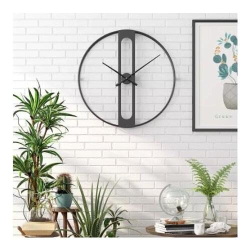 Nordic Metal Wall Clocks Retro Iron Round Face Large Outdoor Garden Clock Home Decoration Wall Clock Modern Design ZM1102