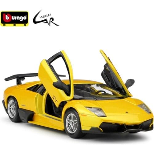 Bburago 1:24 Model Car Simulation Alloy Racing Metal Toy Car Children Toy Gift Collection Lamborghini MurcielagoLP670-4 SV