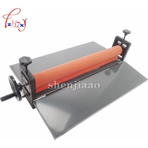 NEW Heavy 25" Manual Laminating Machine Photo Vinyl Protect Rubber Cold Mounting Laminator Office Equipment