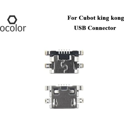 Ocolor For Cubot king kong USB Connector 2PCS Assembly Repair Parts For Cubot king kong Micro USB Jack Female Socket Connector