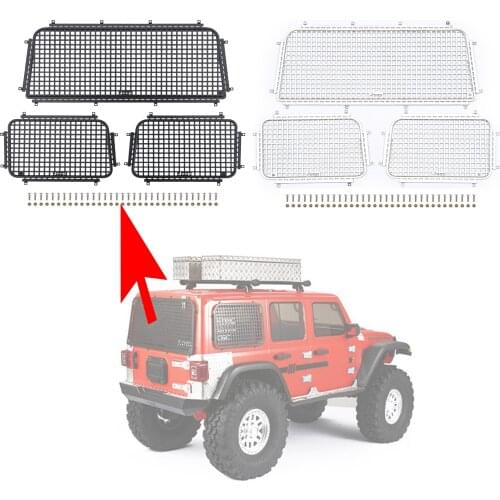 RC Car SCX10 III Metal Three-dimensional Stainless Steel Window Mesh SCX10 Third Generation Window Mesh Modification
