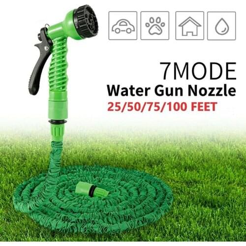 17FT-100FT Garden Hose Expandable Magic Flexible Water Hose EU Hose Plastic Hoses Pipe With Spray Gun To Watering Car Wash Spray