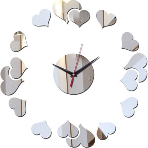 Special offer diy wall clock clocks home decor mirror 3D acrylic modern design quartz needle stickers sticker