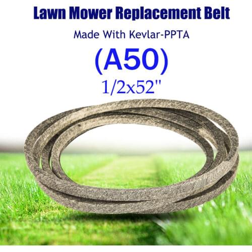 Made with Kevlar Mower V-Belt Triangle 1/2"x52" A50 FOR AYP 132801, AYP 532132801, Roper 532132801, Sears 532132801