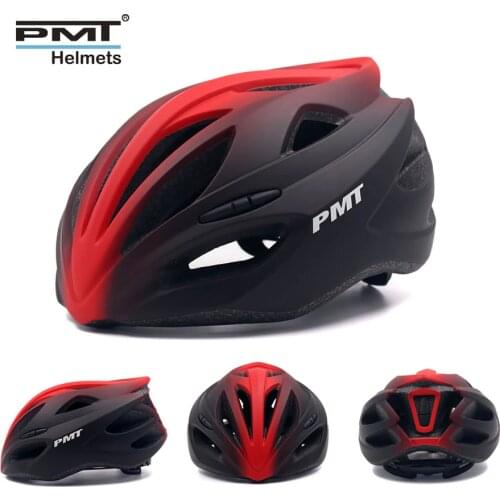 PMT New Gradient Color Bicycle Helmet Ultralight Mountain Road Bike Helmet In-mold Racing Cycling Sport Safety bicycle Helmets