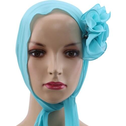 Multi-Function Ladies Scarf Spring And Summer Chiffon Streamers Large Flower Hat Scarf Bib Head Beach Headband