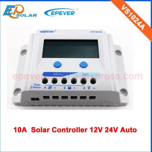 ViewStar A series PWM solar Controller VS1024A 10A 12V 24V auto work Small solar home system application EPEVER