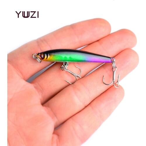 YUZI 1Pcs 5cm 3.6g Mini Swim Fish Fishing Lure Artificial Hard Crank Bait topwater Wobbler Japan Mini Fishing Crankbait lure