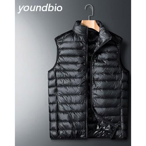 Duck Down Vest Men and Women Universal Spring Light Jackets Fashion Sleeveless Outerwear Coat Autumn Coat White Duck Down