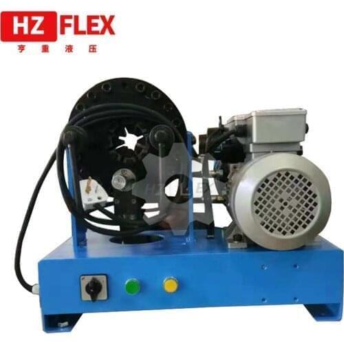 1/4 inch to 1 inch R2 hose repair 12 volt electric mobile hydraulic hose crimping machine