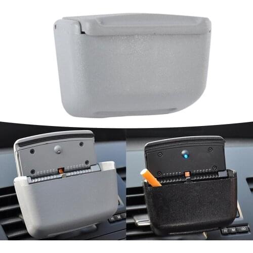 1PCS Car Ashtray Organizer Universal Trash Can Household Car Plastic Air Outlet Multi-purpose LED Ashtray Smoke Extractor