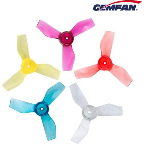 16PCS/8CW 8CCW 1mm 3-Blade Gemfan 1219 1.2x1.9x3 31mm Hollow cup brushless motor propeller 65mm Racing Drone Mobula6 HD