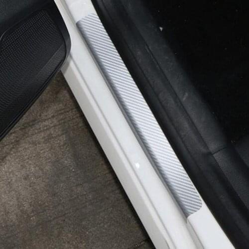 4 pieces of car door sill protection door sill wear plate stickers for seat leon ibiza FOR alfa romeo/Volkswagen/AUDI A4 A3 A6