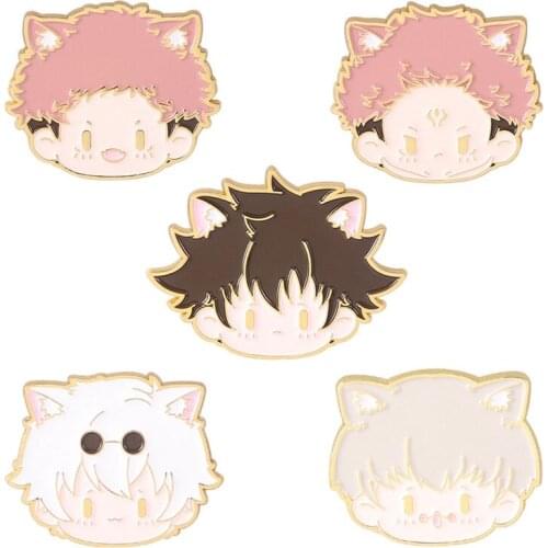Anime Jujutsu Kaisen Enamel Pins Cute Cartoon Satoru Geto Suguru Itadori Yuji Ryomen Sukuna Brooch Backpack Hat Lapel Badge