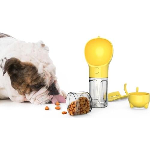 Pet Dog Water Bottle Food Feeder For Pet Dogs Travel Puppy Cat Drinking Bowl Outdoor Pet Water Dispenser Pet Product
