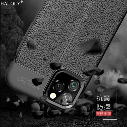 For Cover iPhone 11 Case Shockproof Leather Soft Silicone Cover For iPhone 11 Pro Phone Bumper Case For iPhone 11 Pro Max Case