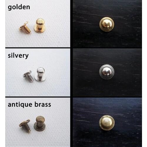 12pcs Mini Decorative Mini Solid Brass Jewelry Chest Box Cabinet Dresser Drawer Pull Knob 5mm with screw