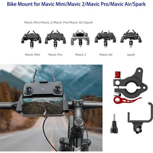 Remote Controller Holder Bicycle Following Shot Bracket Bike Mount for DJI Mavic Mini/Mavic 2/Mavic Pro/Mavic Air/Spark Drone