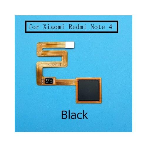 For Xiaomi Redmi Note 4 MTK Fingerprint Flex Cable Touch ID Sensor Return Key Menu Button Flex Cable Replacement Spare Parts