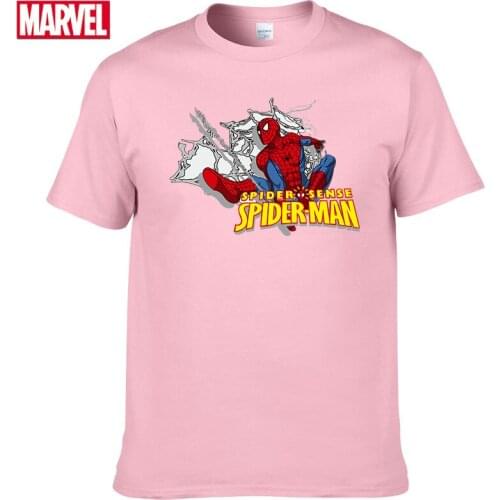 Marvel The Avengers spiderman t-shirt Comfortable Breathable 100% cotton Fashion clothes for teens Summer Tops Man tee shirt #99