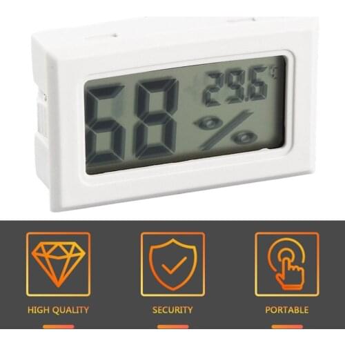 HTC-1 Indoor LCD Electronic Digital Temperature Humidity Meter Digital Thermometer Hygrometer Alarm Clock Weather Station