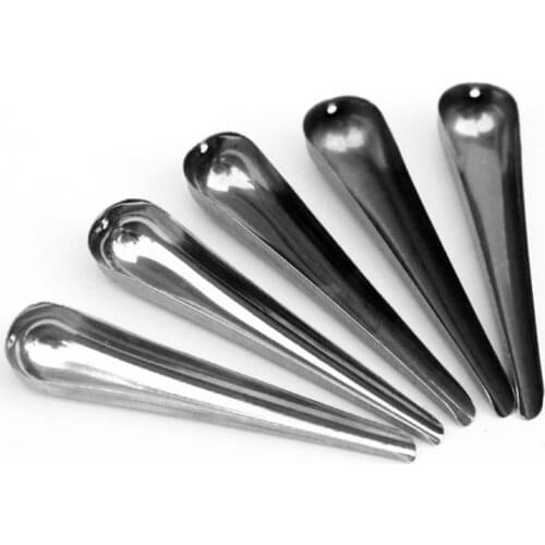 Bird Pointed Seed Dispenser Feeding Spoon Stainless Steel Parrot Feeder Seed Container for Bird Peony Cockatiel Pet Feeding