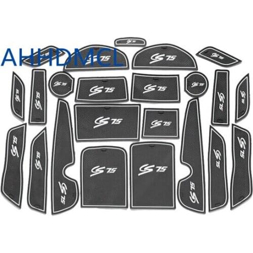 Car Door Groove Mat Gate Slot Cup Armrest Storage Pad Mat For Chana Changan CS75 2013 2014 2015 2016