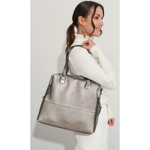 Fashion 2021 Summer Women Zipper Detail Shoulder Bag, Big Capacity, Black, White, Silver, Tan, burgundy