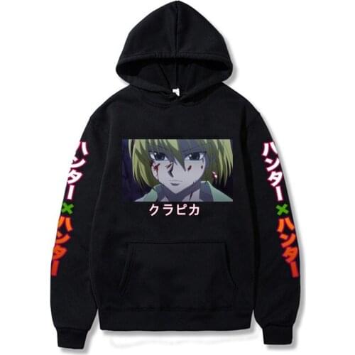 Anime Hunter X Hunter Kurapika Hoodie Men Fashion Top Hooded Unisex