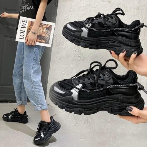 2020 autumn new sport casual womens shoes trend single shoe fashion Daddy shoes comfortable light running shoes X580