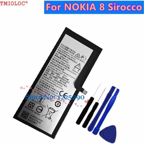New High Quality HE333 3260mAh Battery For NOKIA 8 Sirocco TA-1005 Bateria +Tools