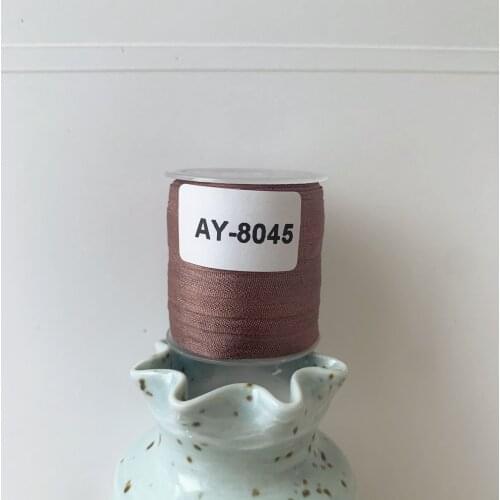 AY-8045 A Roll Wholesale 2mm-36mm 100% Pure Silk Embroidery Ribbons Handcraft Supply Double Faced Thin Taffeta Silk Ribbon