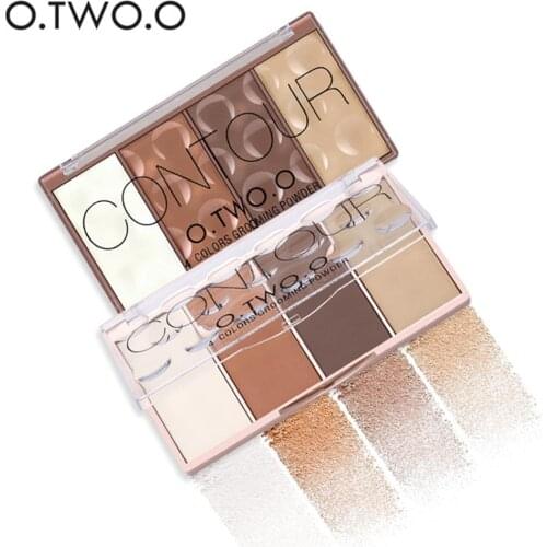 O.TWO.O 4 Colors Contour Palette Face Shadow Groming Powder Makeup Bronzer Long Lasting Facial Contouring Concealer Cosmetics