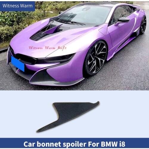 2014-2019 Carbon fiber front hood spoiler for I8 FRP front hood trim for i8 engine bonnet air vent