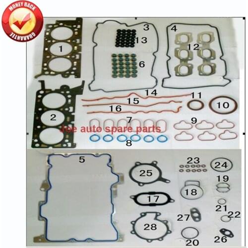 AJ Engine Full gasket set kit for Ford ESCAPE MAVERICK MAZDA MPV Mk II LW TRIBUTE EP 3.0 v6 2000- 50235700 6LBZ-6079-A