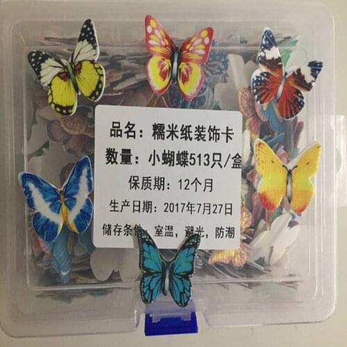 Edible cake decoration / sticky rice / Butterfly / flower cold dish baking decoration/Cake Transfer Sheet for paper Cake Mold