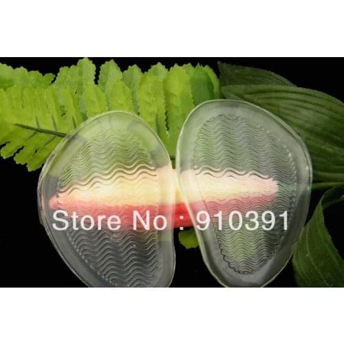 Lady favorite foot care series silicone forefoot paste antifriction transparent anti slip sticky mat for high heel shoes mate