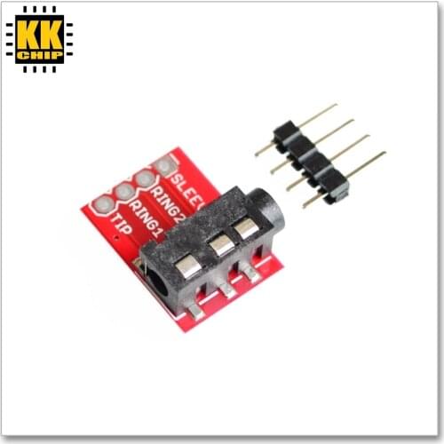 TRRS 3.5mm Audio Block MP3 Stereo Headphone Video Microphone Interface Module