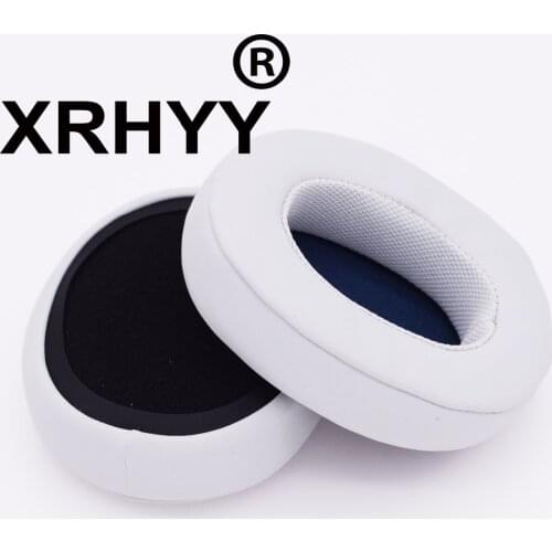 XRHYY White Replacement Earpads Ear Pads Cushions Foam Leather Cover For Skullcandy Hesh3, Hesh 3, Crusher Wireless Headphones