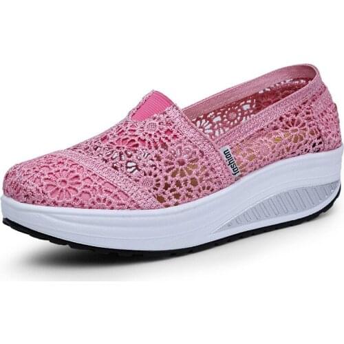 Womens Mesh Shoes 2021 Spring And Summer Female Cool Net Shoes Breathable Lace Shake Women Footwear Casual Shoes