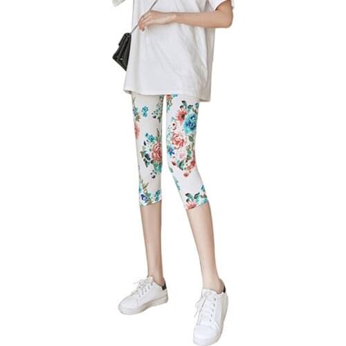 INDJXND Summer Women Fitness Capris Pants Plus Size Mujer Stretch Calf Length Pencil Leggins Female Skinny Camouflage Bottom