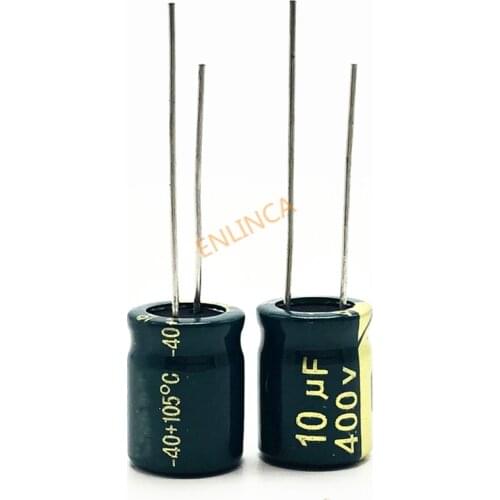 12pcs/lot 400V 10uf high frequency low impedance 20% RADIAL aluminum electrolytic capacitor 10000NF 20