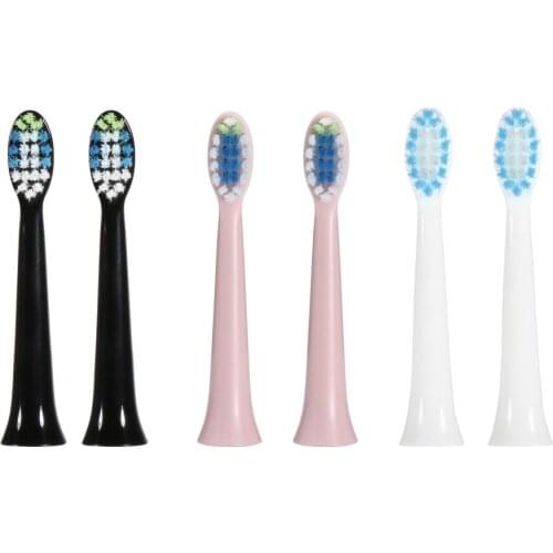 2Pcs Replacement Brush Heads Deep Cleaning Sonic Toothbrush Heads for Rooman