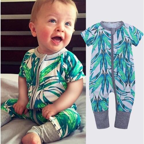 2021 Short Newborn Baby Clothes INS Cartoon Pure Cotton Summer Rompers Kids Baby Girl Jumpsuit Toddler Costume For Boys Romper