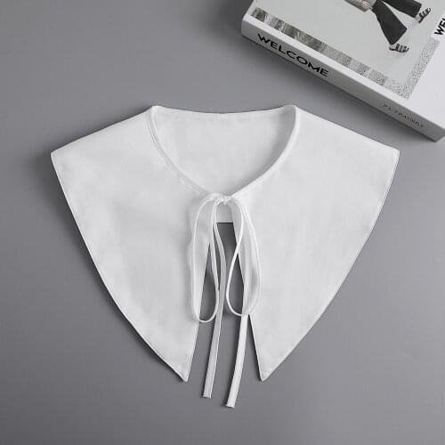 2021 White Lapel Fake Collar Shawl for Women Blouse Shoulder Doll Collar Removable Detachable Shirt Lapel False Collar