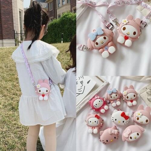 3D Cartoon Cat Good Quality Girl Shouder Bags For 4-8 Years Old Rabbit Red Color Chain Cute Fun Children Bag For Dress