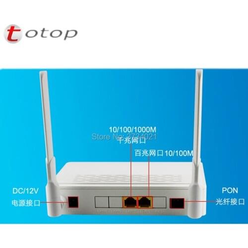 6Pcs/Lot free shipping 2 Ports EPON Fiber optic terminal equipment 1G1F+WIFI SC APC interface ONU ONT