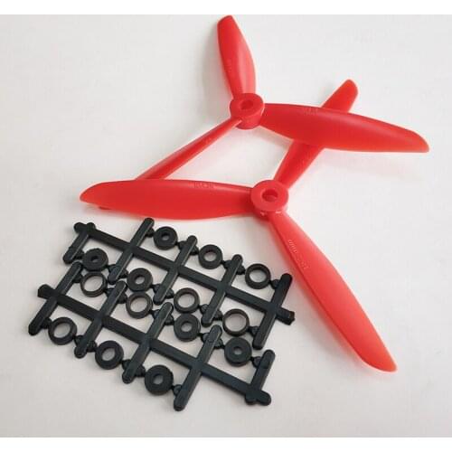 6045 3-Blade Propeller 6*4.5*3 Prop Red Props CW CCW For QAV250 Multicopter