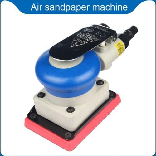 75*100mm Rectangle Air Sander Orbital Square Pneumatic Sanding Machine For Car Sandpaper Polish