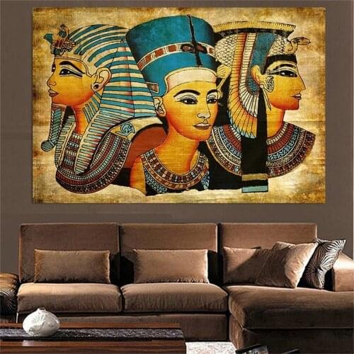 Africa Ancient Egypt Women Canvas Painting Posters and Prints Wall Pictures for Living Room Home Decor Cuadros